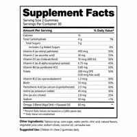 Premium Kinder Omega 3 Multivitamine Gummies Hartvormige Pectine Kauwtabletten voor Dagelijkse Voedingsondersteuning OEM Private Label Aanbod
