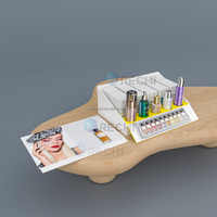RECHII boîte de présentation de stockage de bouteilles de parfum de soin de la peau en acrylique pour magasin de produits de beauté boîte de support glorifiant d'huiles essentielles