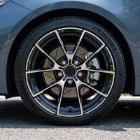 Jantes en alliage JWYC Gloss Black Machined Wheels 18-22 pouces 5x120 à double rayon en Y pour BMW Audi Series Benz Tesla