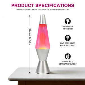 해파리 용암 램프 병 판매용 소형 LED 야간 조명 화산 - Product Image 5