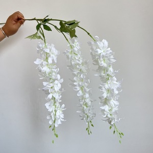 Fiori Artificiali in Seta, Glicine Pendente a 3 Rami, Decorazione per Vasi e Sfondi per Matrimoni, <span class=keywords><strong>Hotel</strong></span>, Paesaggistica e Cascate - Product Image 3