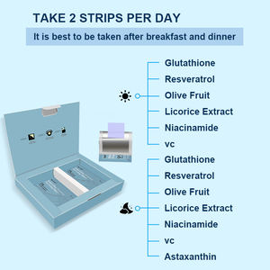 Bandes blanchissantes pour les dents à dissolution rapide conçues sur mesure, suppléments naturels pour la peau, bandes blanchissantes pour la bouche - Product Image 2