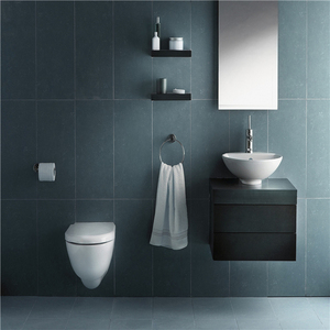 Meuble sous-vasque flottant de salle de bain de style shaker personnalisé avec lavabo double grossiste d'usine - Product Image 3