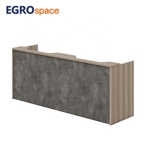 ERGOSpace Fábrica Atacado Beleza De Madeira 2 Pessoa Pequeno Escritório Moderno Recepção Desk - Product Image 6
