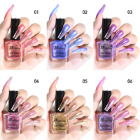 Ensemble de vernis à ongles scintillants, 6 couleurs, vernis à ongles brillant à séchage rapide, vernis à ongles longue durée pour salon et usage domestique