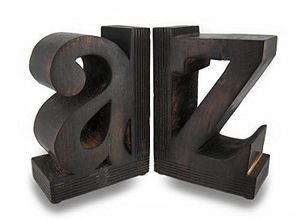 Porte-livres en métal 3D personnalisés en forme de lettres, supports de livres en alphabet rouge et noir, présentoir pour étagère ou bureau - Product Image 3