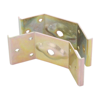 Connecteur d'angle en acier au carbone à trou unique ou double pour meubles, tables, bancs de piano, armoires et pieds en bois