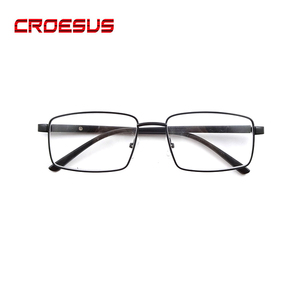 Lunettes de lecture pour hommes à prix abordable, montures métalliques ultra-légères, verres AC, confort toute la journée, idéales pour les longues sessions de lecture - Product Image 2