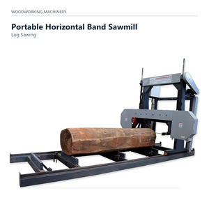 Portable Horizontal Band Sawmill <b>Machine</b> for Large Log Cutting and Timber Processing - Product Image 1