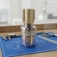 Régulateur de pression de gaz monophasé haute performance à double manomètre pour oxygène et GPL, 300 psi ; 1,6 MPa, en acier inoxydable 316L