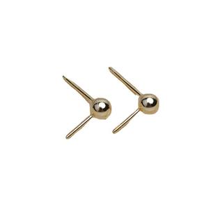 Boucles d'oreilles en argent S925 avec petites billes de 4 mm, tendance, personnalisables, 6-10 perles, accessoires de support vides pour DIY 4921 - Product Image 5