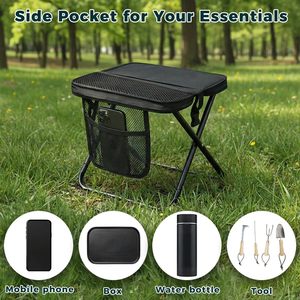 Taburete Plegable Portátil de 16 Pulgadas con Bolsa de Almacenamiento Convertible en Bolso, para Uso con Manos Libres, Soporta 300 Libras, Ideal para Senderismo, Pesca y <span class=keywords><strong>Camping</strong></span> - Product Image 6