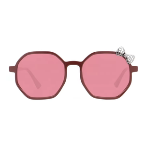 Nouvelles lunettes de soleil pour enfants à la mode avec mignon dessin animé nœud papillon violet marron bleu rose cadres pour petites filles - Product Image 4