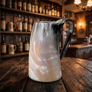 B.S INTERNATIONAL High Quality Vintage Beer <b>Mugs</b> <b>Reusable</b> Viking Horn Drinking Eco-Friendly High-Grade Engraving Dishwasher Safe - Product Image 1