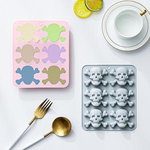 M60586 Molde de Silicona de Resina para Pastel con Forma de Hueso de Calavera para Halloween, para Hornear Chocolate <span class=keywords><strong>en</strong></span> <span class=keywords><strong>Casa</strong></span> - Product Image 4