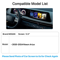 Kit de rétrofit sans fil CarPlay Android Auto pour Nissan Ariya 2020-2024 équipé d'un écran de 12,3 pouces