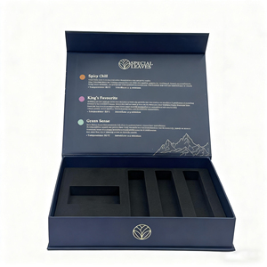 Sang Trọng 2Mm Cứng Nhắc Các Tông Hộp Quà Tặng Từ Đóng Cửa EVA Bọt Chèn Cho Mỹ Phẩm-Matt Cán Dập Nổi Cho Mặt Kem - Product Image 3