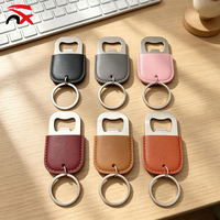 Décapsuleur porte-clés personnalisé avec logo imprimé, en cuir PU, mini décapsuleur pour bière, idéal pour cadeaux souvenirs (vente en gros)