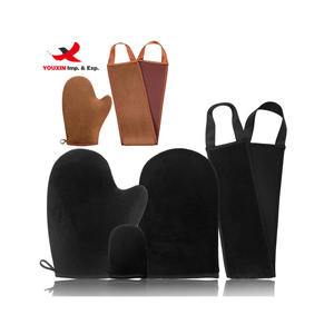 Kit applicateur de bronzage auto double face en velours à bas prix pour approvisionnement mixte, avec mitaines applicatrices de bronzage auto pour le pouce - Product Image 1