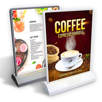 Équipement publicitaire professionnel, boîtes lumineuses publicitaires en acrylique double face, tailles personnalisées pour l'affichage des menus de restaurant