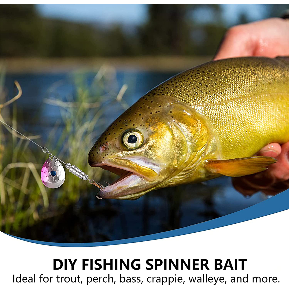 150pcs Fishing Lures Spinner Bait Making Kit - Colorado Blades 150pcs Fishing Lures Spinner Bait Making Kit - Colorado Blades