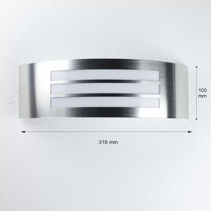 Lámpara de Pared Exterior <span class=keywords><strong>KANGHUI</strong></span> Moderna de Acero Inoxidable Pulido, Resistente al Agua, con Difusor Transparente de PC, CRI 50, para Jardín y Porche, E27 - Product Image 5