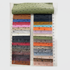 กระเป๋าถือหนังสำหรับผู้หญิง, กระเป๋าสตางค์พีวีซีหนังนกกระจอกเทศสังเคราะห์ที่คล้ายกับผ้าหนังแท้ - Product Image 1