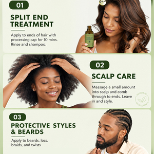 Olio per la Crescita dei Capelli al Rosmarino e Menta con Etichetta Privata, Biotina, Oli di Ricino e Jojoba, Vitamina E per Riparare e Nutrire il Cuoio Capelluto Secco - Capelli Ricci - Product Image 4