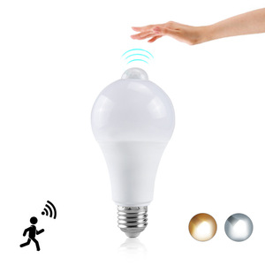 E27 B22 <b>LED</b> Bulb 12W 15W 18W 20W PIR <b>Motion</b> <b>Sensor</b> Human Body Induction <b>Light</b> Home Use Wide Voltage - Product Image 1