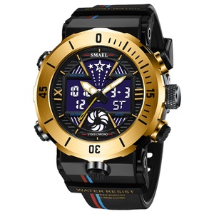 Relojes de pulsera para hombre Smael 8051, originales de la marca, relojes de cuarzo digitales, deportivos, resistentes al agua, con doble hora. - Product Image 4