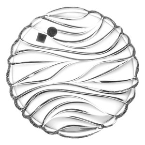 Bohemia Crystal Glass Fruit Plate Round Handmade For Home Living Room Coffee Table Party Snack Candy Dried Fruit Serving - Product Image 1