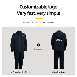 Giacca da Lavoro Invernale di Sicurezza, Uniforme Resistente con Cappuccio Imbottito, Giacca e Pantaloni Multi-Tasca per <span class=keywords><strong>Edilizia</strong></span> - Product Image 2