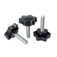 Manivela de ajuste hexagonal Torx personalizable según su dibujo, con punta de plástico y perilla de torsión manual en forma de estrella