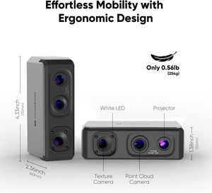 Escáner NOVA3D con hasta 0,02mm de precisión brillante escáner <span class=keywords><strong>3D</strong></span> de mano para nivelación automática de resina de impresora <span class=keywords><strong>3D</strong></span> - Product Image 6
