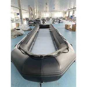 Barco inflable de 6m, 7m, 8m, 9m, 10m, 30 personas, tubo de aire de PVC de alta presión y suelo de aluminio