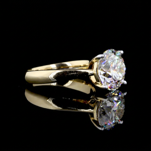Elegante Anillo de Compromiso y Boda con Diamante Solitario de Corte Brillante en Oro de 18K, Regalo Clásico de Aniversario, Certificado IGI, Joyería Personalizada - Product Image 1