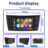 Autoradio Android 8 ''2 Din pour Benz GLK-W209 et E-W211/E200/E220/240 Lecteur Stéréo Audio Wifi Sans Fil GPS Intégré