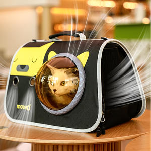 <span class=keywords><strong>Sac</strong></span> à bandoulière pliable pour animaux de compagnie, capsule spatiale portable en Oxford pour chat et chien, avec motif de dessin animé, design respirant pour une utilisation en déplacement - Product Image 3