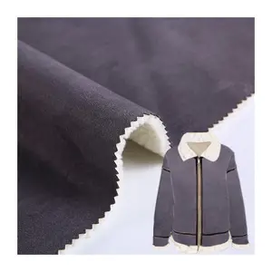 Eco-friendly Polyester Customized Polar Fleece Bonded Air Suede Scuba Fabric For Jacket