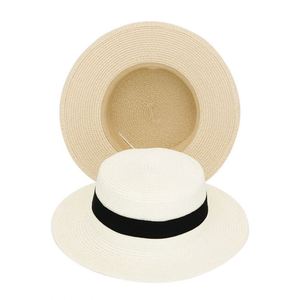 Chapeau de soleil Panama promotionnel en raphia à large bord avec boucle carrée, idéal pour les voyages d'été – Cadeau pour les voyageurs estivaux - Product Image 3