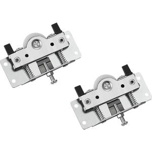 Porte coulissante de garde-robe de 2400mm Système de porte coulissante de garde-robe à double voie à fermeture douce - Product Image 4