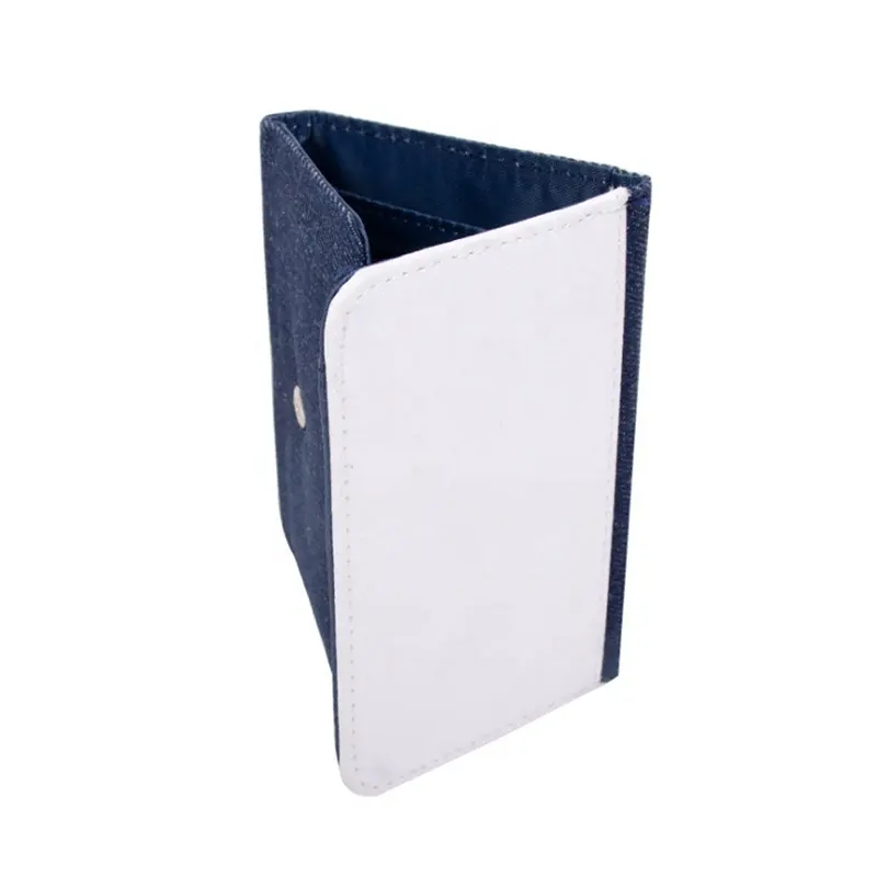 Porte-monnaie en Denim pour homme, Design personnalisé avec Logo, simple face