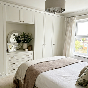 Armarios de Madera Contrachapada Blanca Mate, Muebles de Dormitorio de Estilo Francés que Mejoran la Función de Almacenamiento y la Estética del Dormitorio - Product Image 6