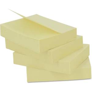 Universal 35662 Self-Stick Memo Pad 1 3/8 X 1 7/8 Yellow 12 100-<b>Sheet</b>/Pack Paper <b>Magnetic</b> Feature for Office School Gift Use - Product Image 4