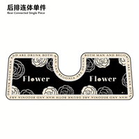 Ensemble de tapis de sol universels toutes saisons en velours cristal pour voiture, résistants à l'usure, anti-taches, faciles à nettoyer, protection automobile