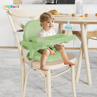 Chaise de salle à manger pour enfants en plastique écologique avec caractéristiques de sécurité pliable et portable pour bébés et enfants