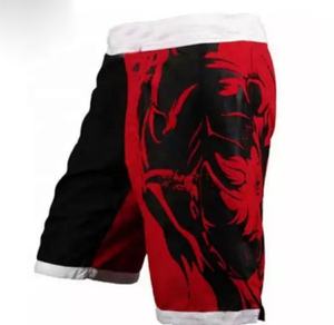 Personnalisé MMA Blanc Shorts 100% Polyester BJJ Shorts pour Hommes Sublimation Combat Court En Gros Arts Martiaux Porter - Product Image 3