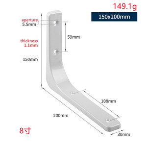 厂家直销铁架子支架加厚墙体l形固定支架黑白彩色支架 - Product Image 5