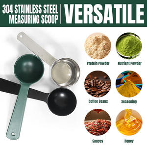 Tùy Chỉnh Màu Sắc Thân Thiện Với Môi 20Ml Thép Không Gỉ Máy Rửa Chén An Toàn Đo Muỗng Dinh Dưỡng Bột Scoop Cho Cà Phê Bột Protein - Product Image 2