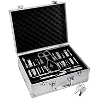Étui pour machine à tatouer avec serrure à clé et éponge, et organisateur de rangement pour équipement et fournitures de tatouage, voyage